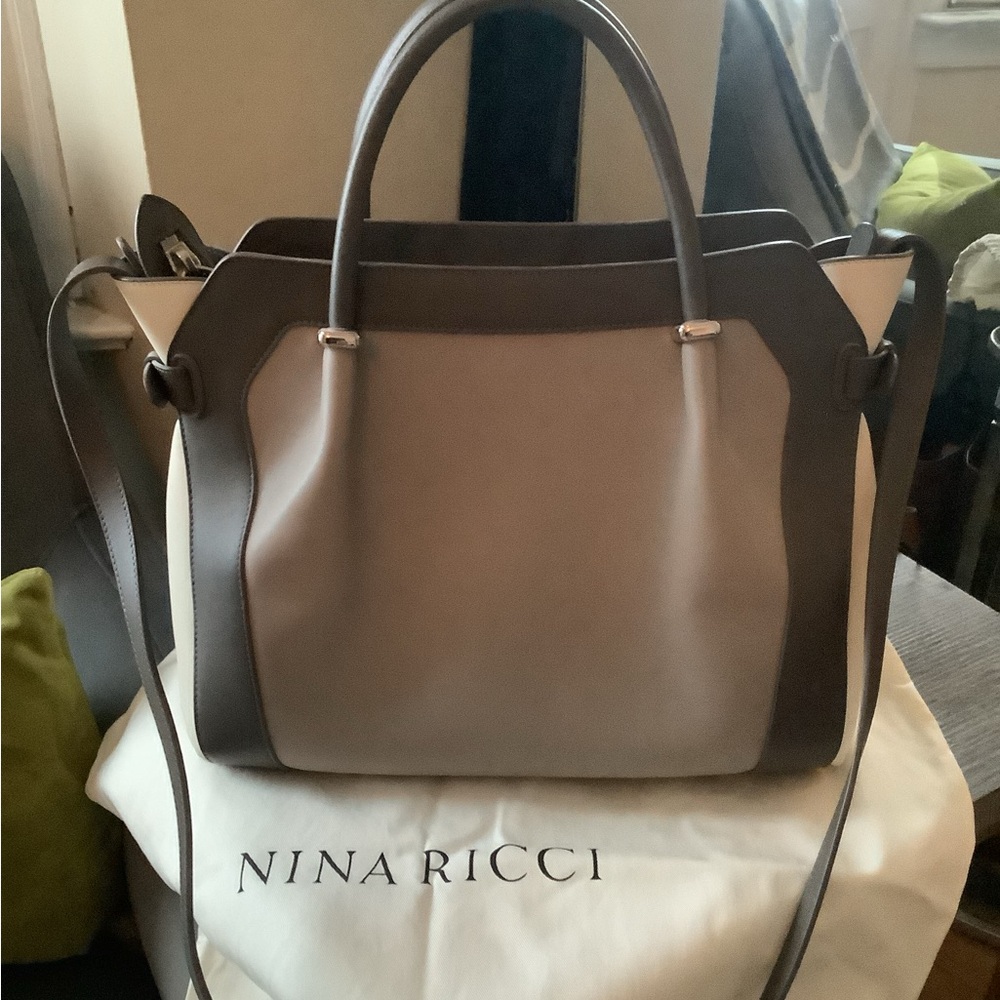 Authentic grey Nina Ricci Marche bag